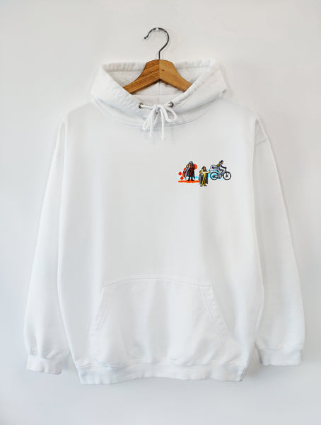国内で当店のみ HAS2SONS - Short Width Printed Hoodie HoodiewhiteOP11_grande.jpg?v=